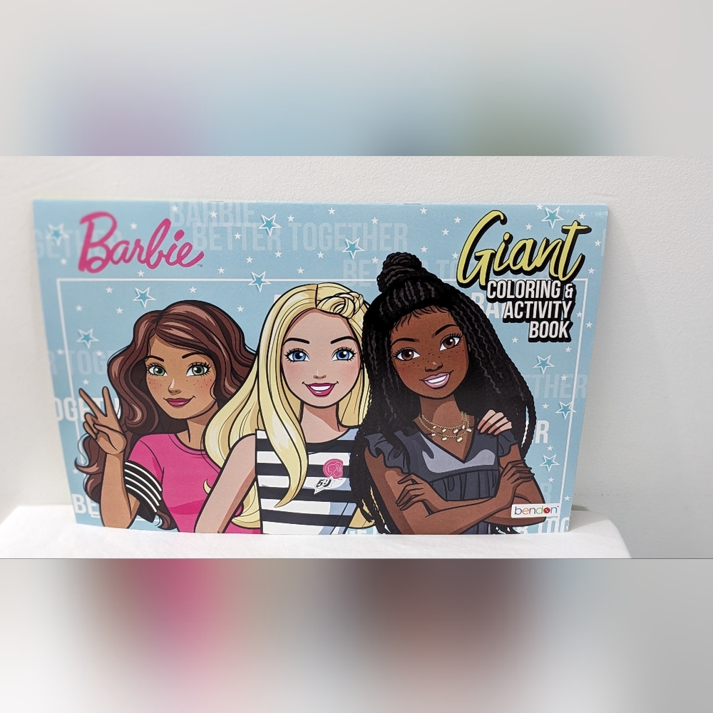 Barbie Giant Coloring & Activity Book, NEW